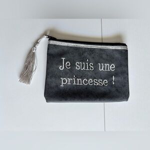 NWOT Leather “Princess” Pouch